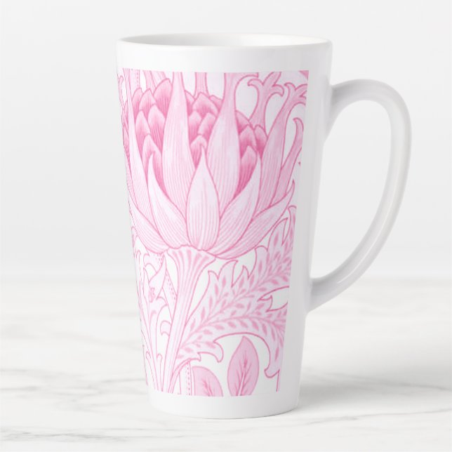 Tasse Latte William Morris Artichoke rose pâle (Droite)