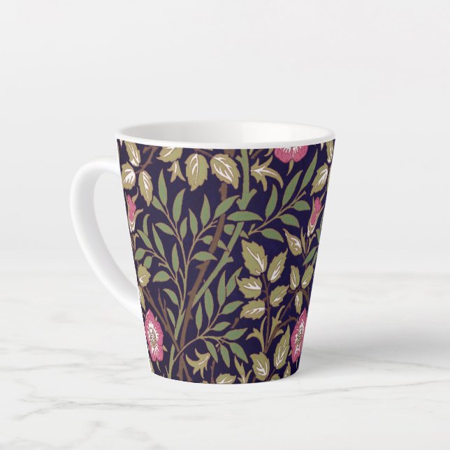 Tasse Latte William Morris Briquet Floral Art nouveau (Angle gauche)