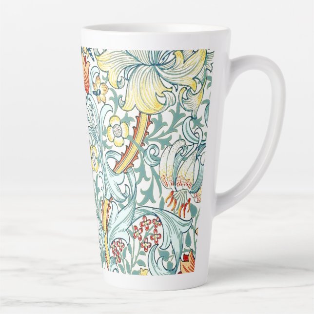 Tasse Latte William Morris Golden Lily modèle floral (Droite)