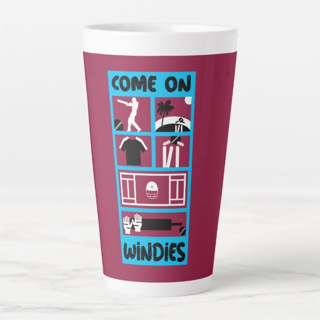 Tasse Latte Windie Cricket West Indies Test Cricket (Devant)