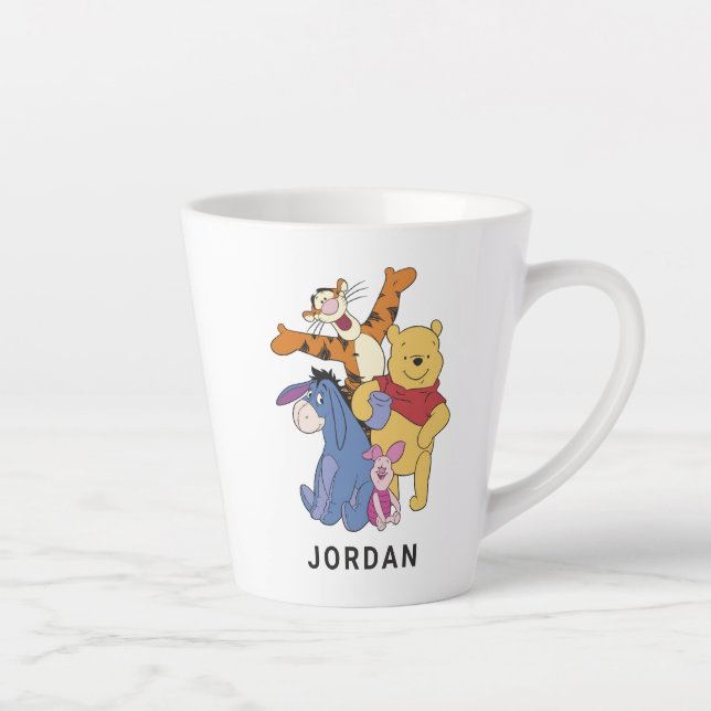 Tasse Latte Winnie l'oreille du tigre de l'Ourson (Droite)