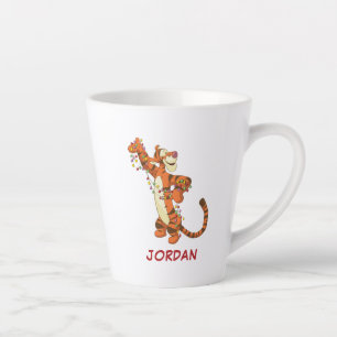 Tasse Latte Winnie l'Ourson  Lumières de Noël plus tigrées