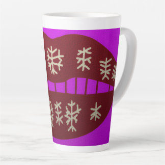 Tasse Latte Winter Holiday Smile