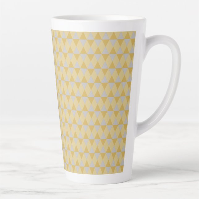 Tasse Latte Yellow diamonds (Droite)