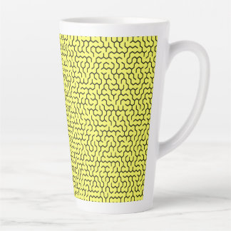 Tasse Latte Yellow Hexagon Maze