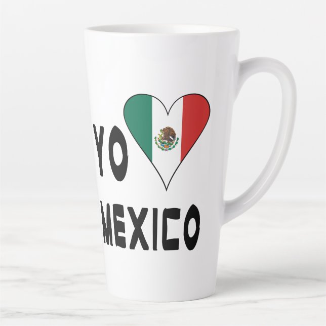 Tasse Latte Yo Amo Mexique Grand (Droite)
