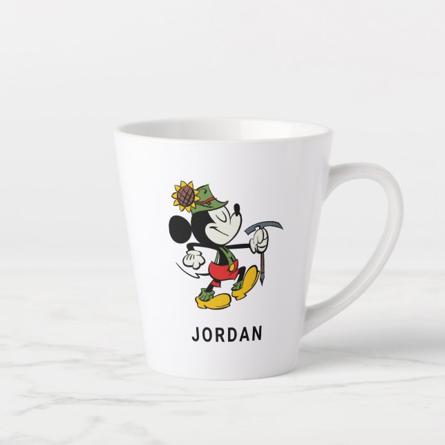 Tasse Latte Yodelberg Mickey | Marcher heureux (Droite)