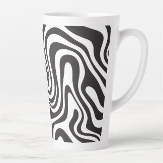 Tasse Latte Zebra Print