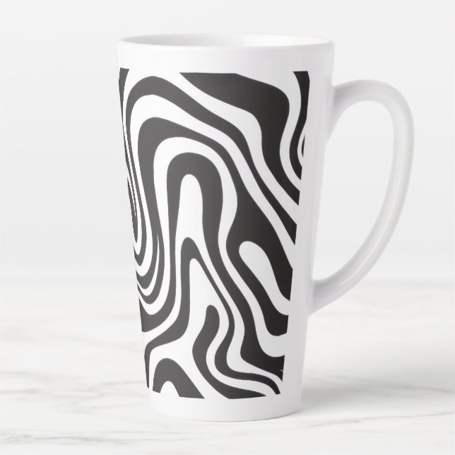 Tasse Latte Zebra Print (Droite)