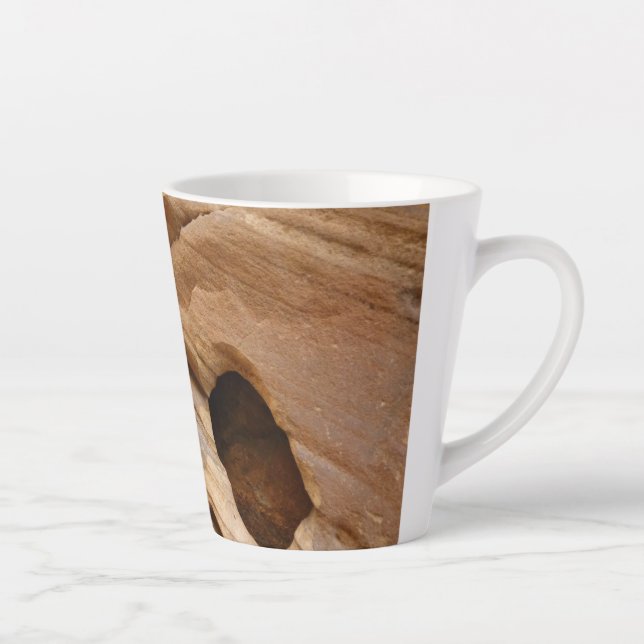 Tasse Latte Zion Canyon Mur I Abstrait Nature Photographie (Droite)