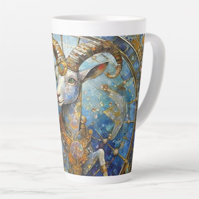 Tasse Latte Zodiaque - Capricorne Chèvre de mer (Angle droit)