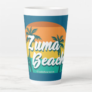 Tasse Latte Zuma Beach Californie