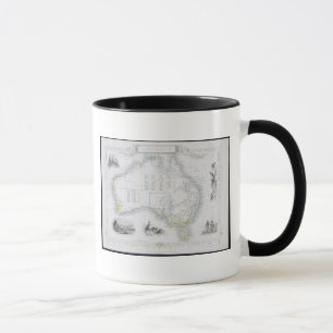 Tasse L'Australie, d'une série de cartes du monde a