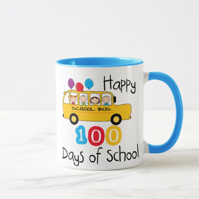 Tasse L'autobus scolaire célèbrent 100 jours (Droite)