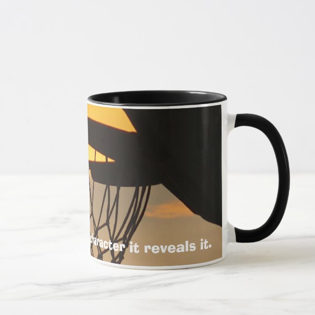 Tasse Le basket-ball n'établit pas le characte… (Droite)