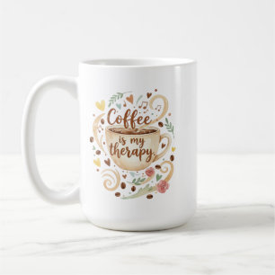 Tasse « Le café est ma thérapie » Mug drôle de tas