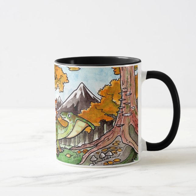 Tasse Le chat monte un dinosaure (Droite)