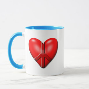 Tasse Le coeur de paix