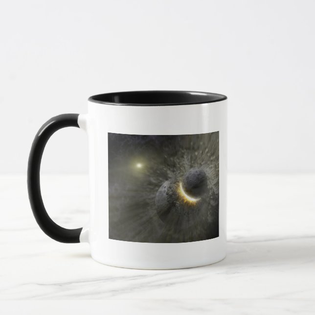 Tasse Le concept de l'artiste Space Collision à Vega (Gauche)