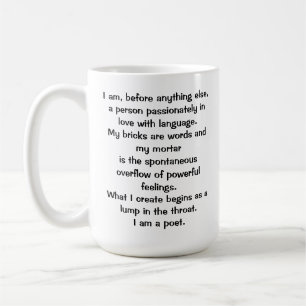 Tasse Le Credo du Poète