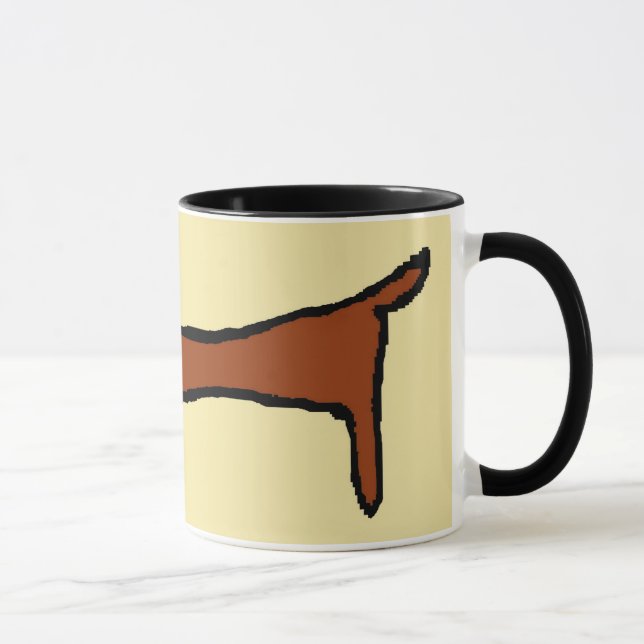 Tasse Le Dachshund Brown (Droite)