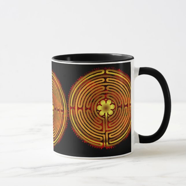 Tasse Le feu de labyrinthe de Chartres stupéfient la (Droite)