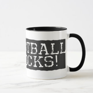 Tasse Le football bascule le rouge