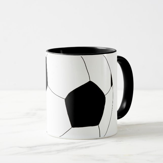 Tasse Le football par Happy Juul Company (Devant droit)