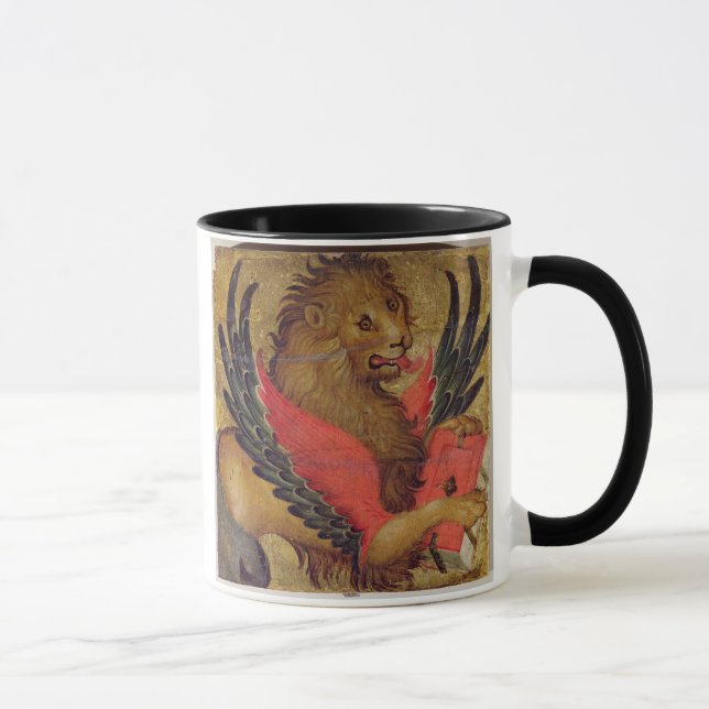 Tasse Le lion de St Mark (huile sur le panneau) (Droite)