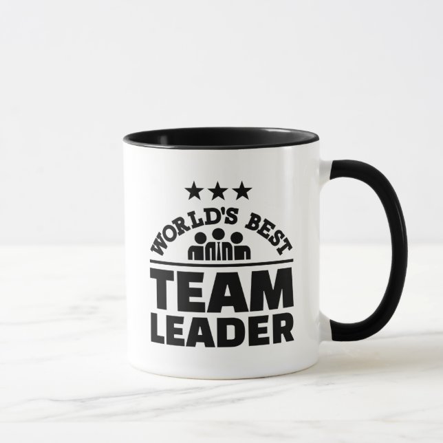 Tasse Le meilleur meneur d'équipe du monde (Droite)