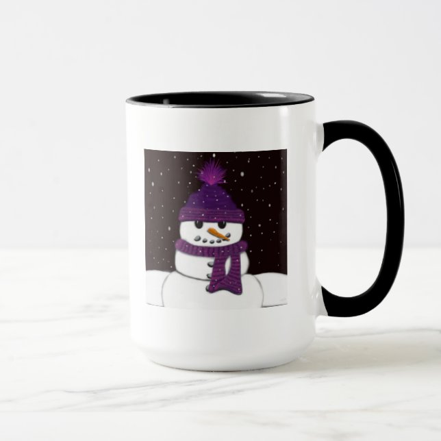 Tasse Le mignon bonhomme de neige sans arme (Droite)