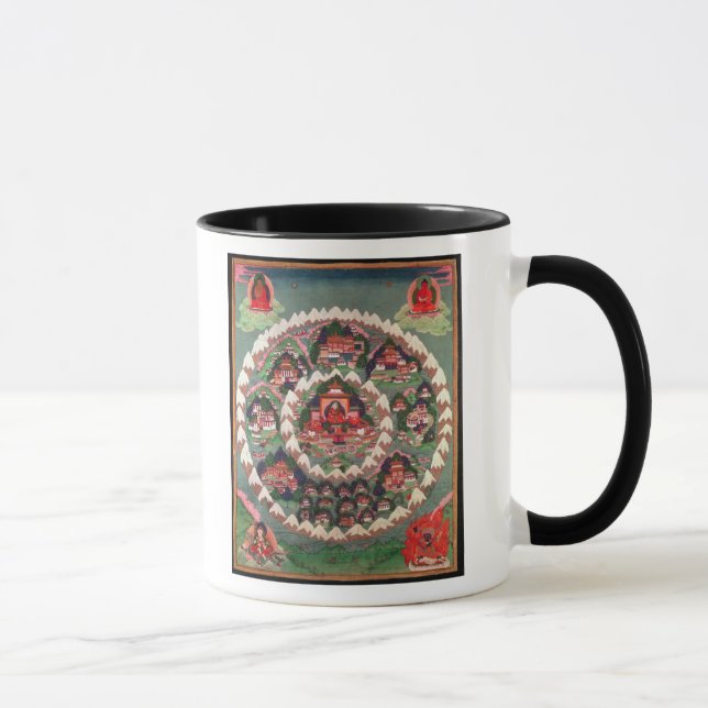 Tasse Le paradis de Shambhala, bannière tibétaine (Droite)