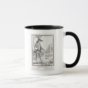 Tasse Le paysan de village, né pour souffrir, c.1780