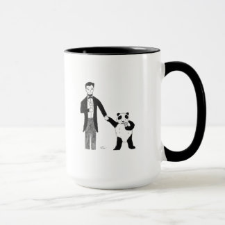 Tasse Le Président Lincoln et un panda apprécient la