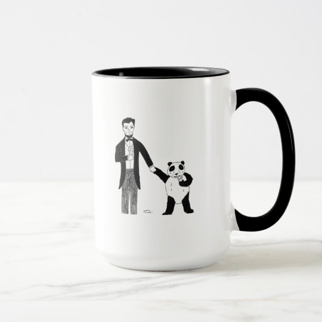 Tasse Le Président Lincoln et un panda apprécient la (Droite)