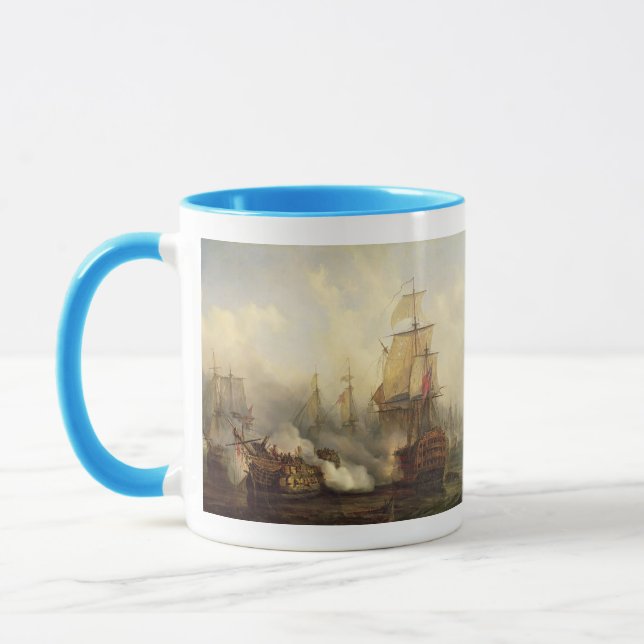 Tasse Le Redoutable chez Trafalgar, le 21 octobre 1805 (Gauche)