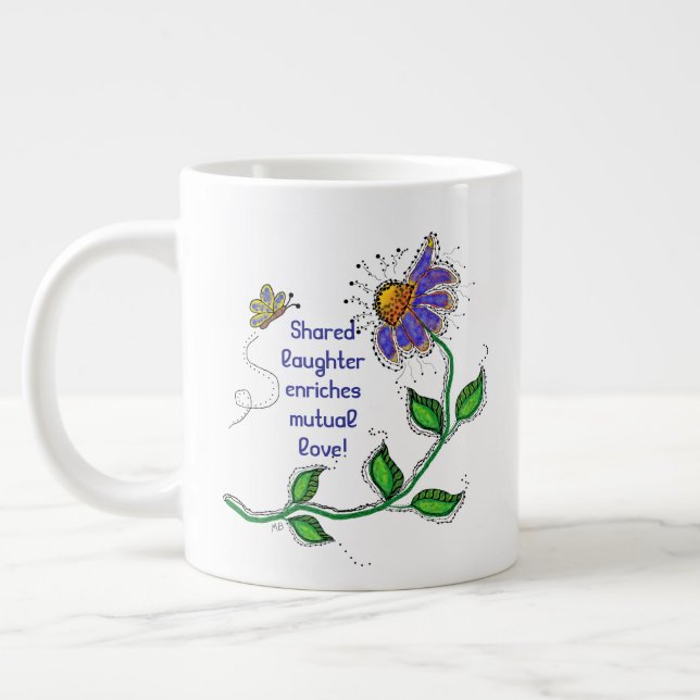 Tasse - Le rire partagé enrichit l'amour mutuel (Gauche)