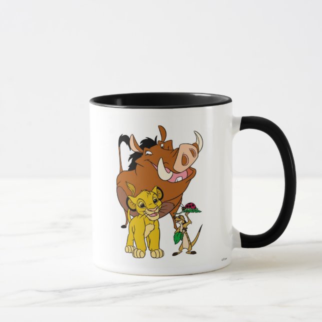 Tasse Le roi Lion Timon Simba Pumba avec la coccinelle D (Droite)