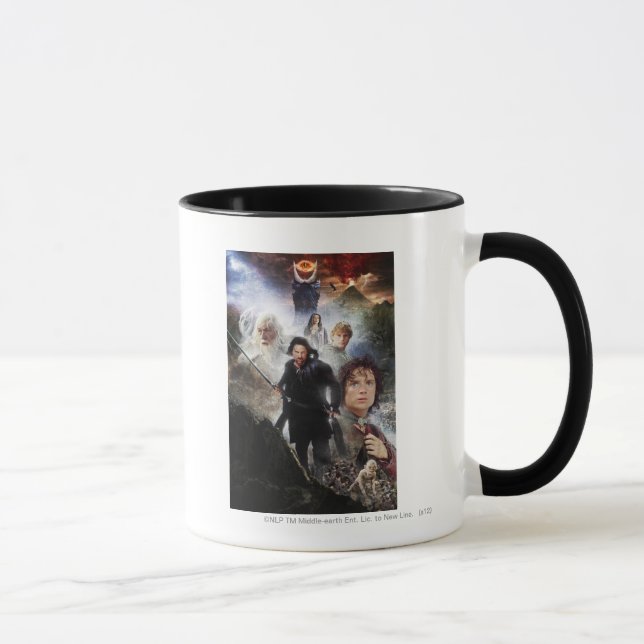 Tasse LE SEIGNEUR DES ANNEAUX Caractère Collage (Droite)