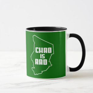Tasse Le Tchad est contour de rad