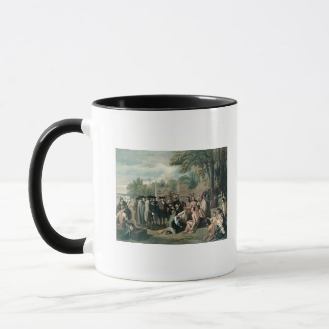 Tasse Le Traité de William Penn avec les Indiens dedans (Gauche)