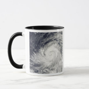 Tasse Le typhon Lupit au-dessus de l'océan Pacifique occ