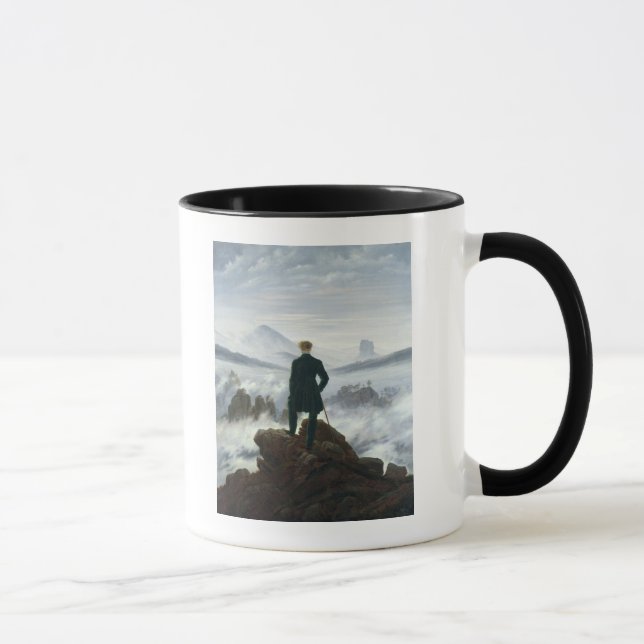 Tasse Le vagabond au-dessus de la mer du brouillard, (Droite)