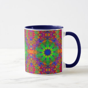 Tasse Le vert de chaux orange et le pourpre tient le