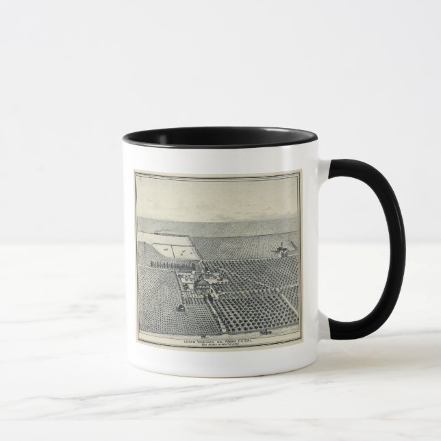 Tasse Le vignoble local de Fresno (Droite)