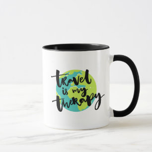 Tasse Le voyage est ma thérapie