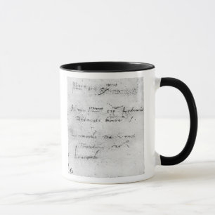 Tasse L'écriture de Leonardo da Vinci