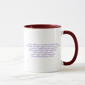 Tasse L'égalité de droit doit protéger....
