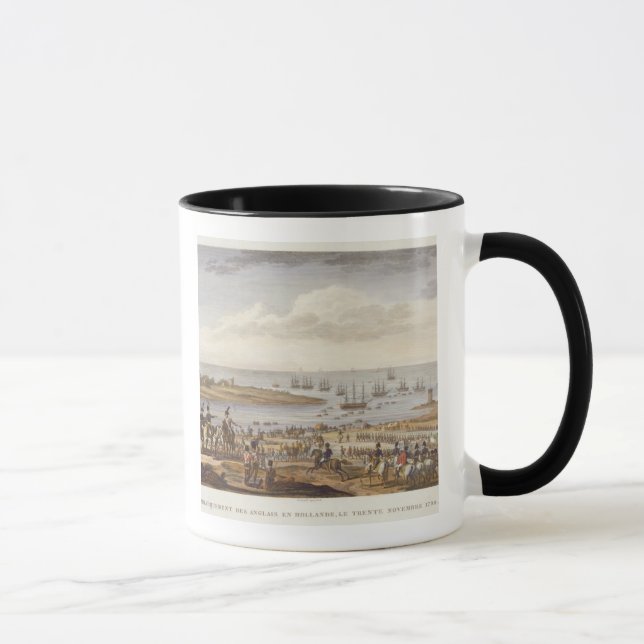 Tasse L'embarquement de l'anglais en Hollande, 30 Nove (Droite)