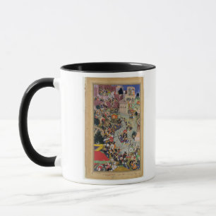 Tasse L'empereur Akbar (r.1556-1605) tire Saimal au S